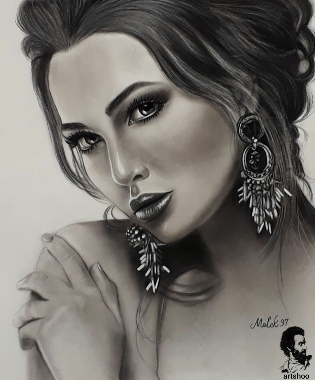 نقاشی سیاه قلم اورژینال